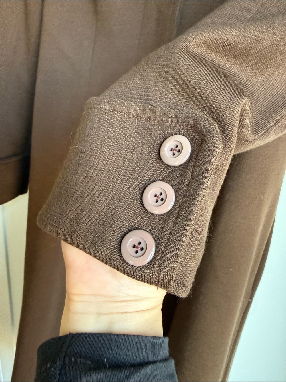 Vintage RARE 70s Brown Knit Princess Coat |S| - Picture 8 of 8